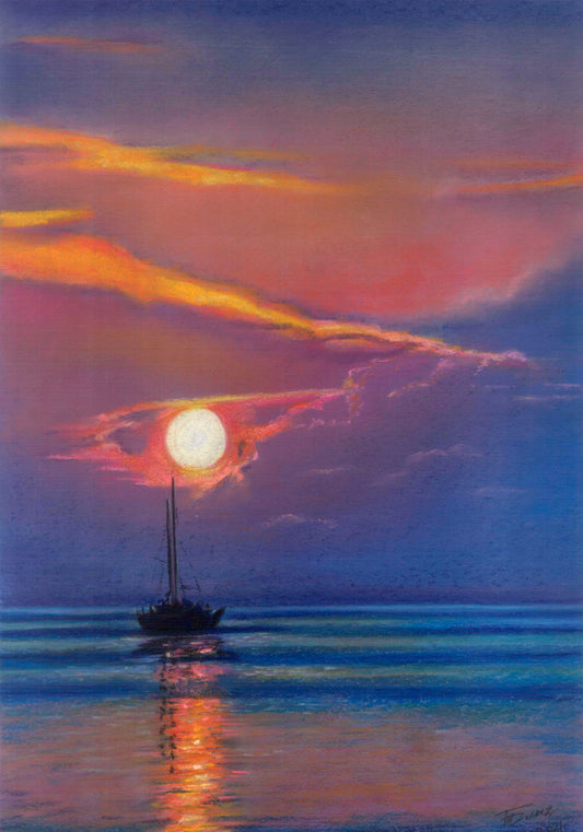 Sunset In The Maldives